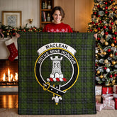 MacLean Hunting Tartan Crest Quilt